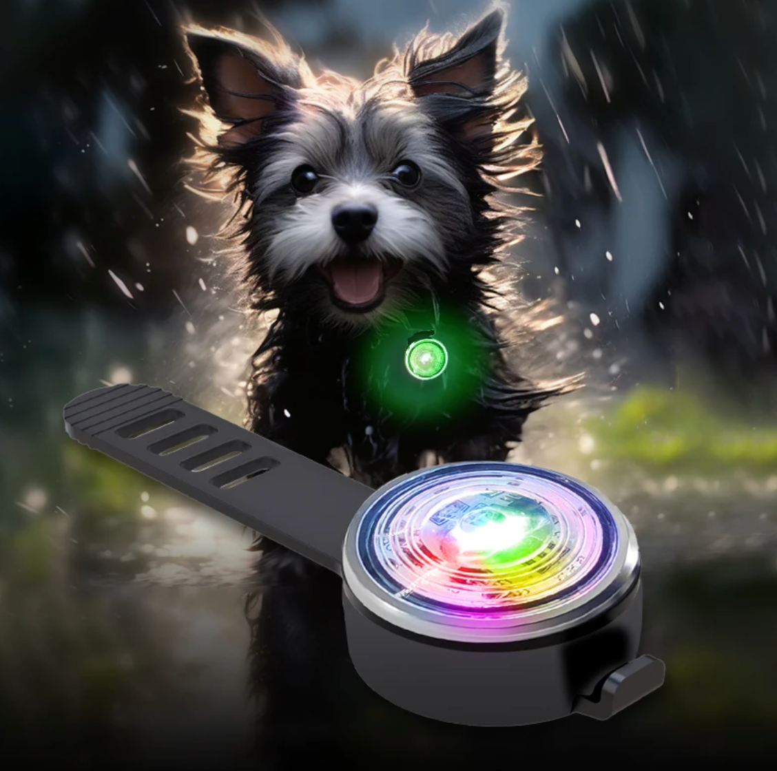 Luz LED de Seguridad para Perros – Protégelo en Cada Paseo Nocturno