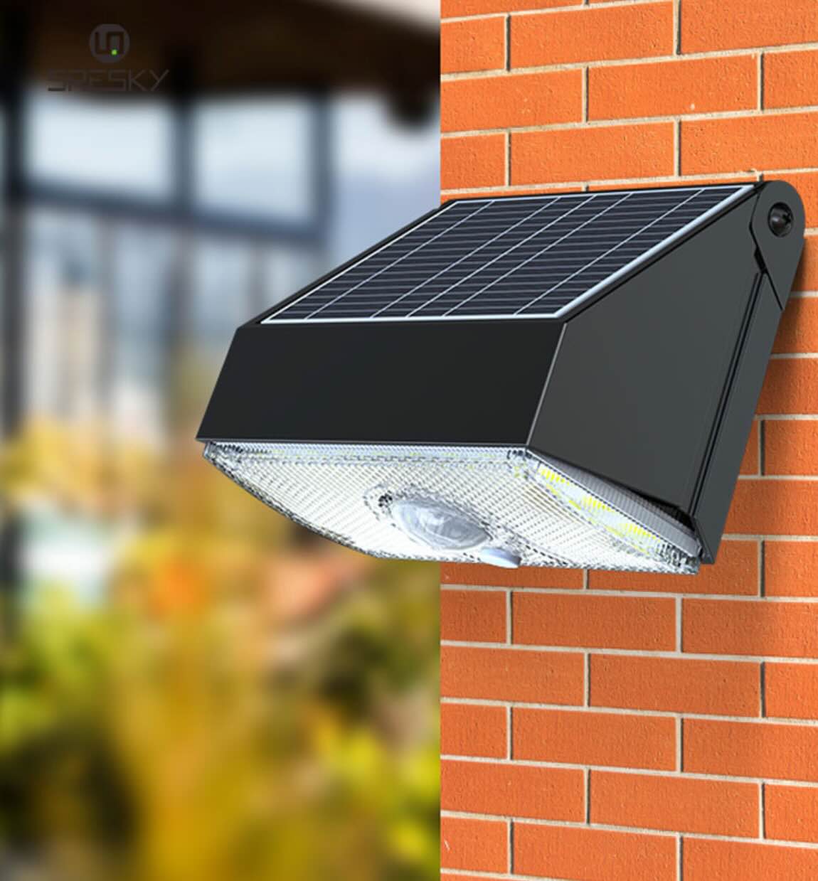 Luz Solar LED de Pared Exterior con Sensor de Movimiento – IP65
