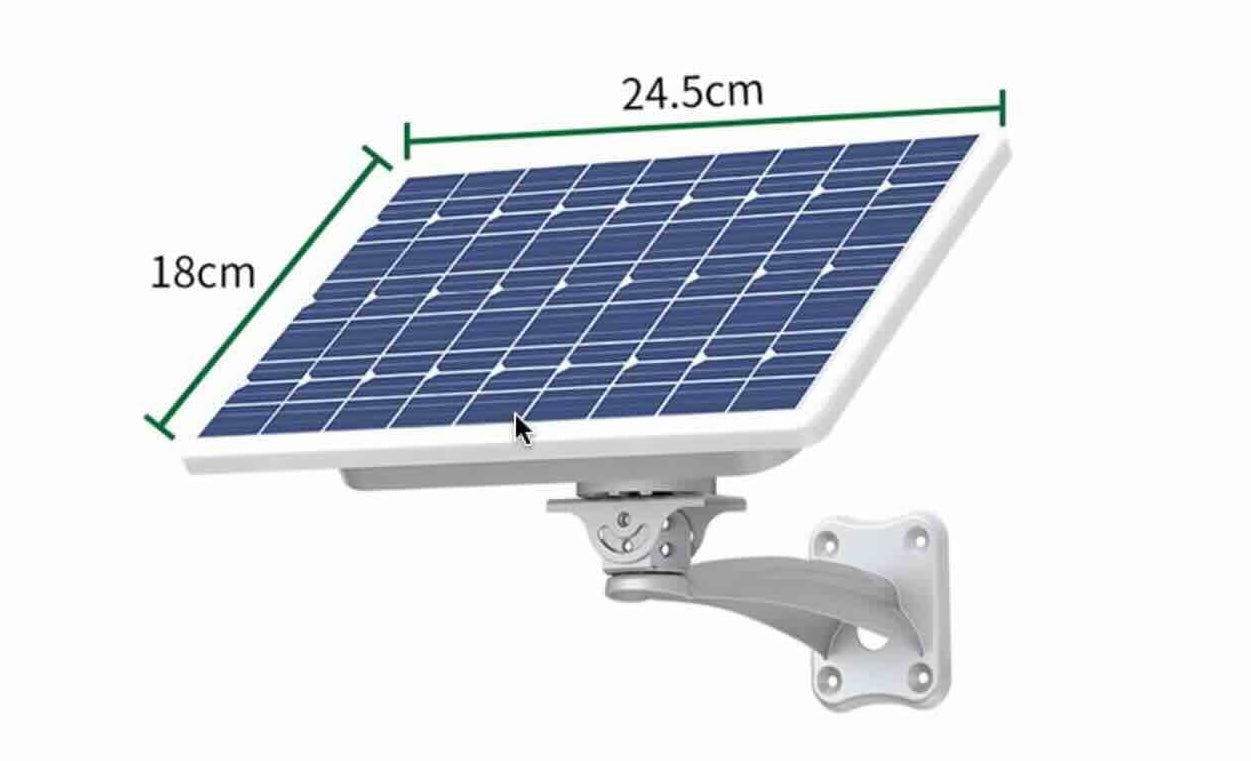 Cámara solar – funciona con el sol sin enchufes